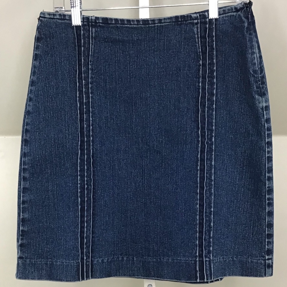 Calvin Klein Jeans Denim Skirt Pintucks size 4